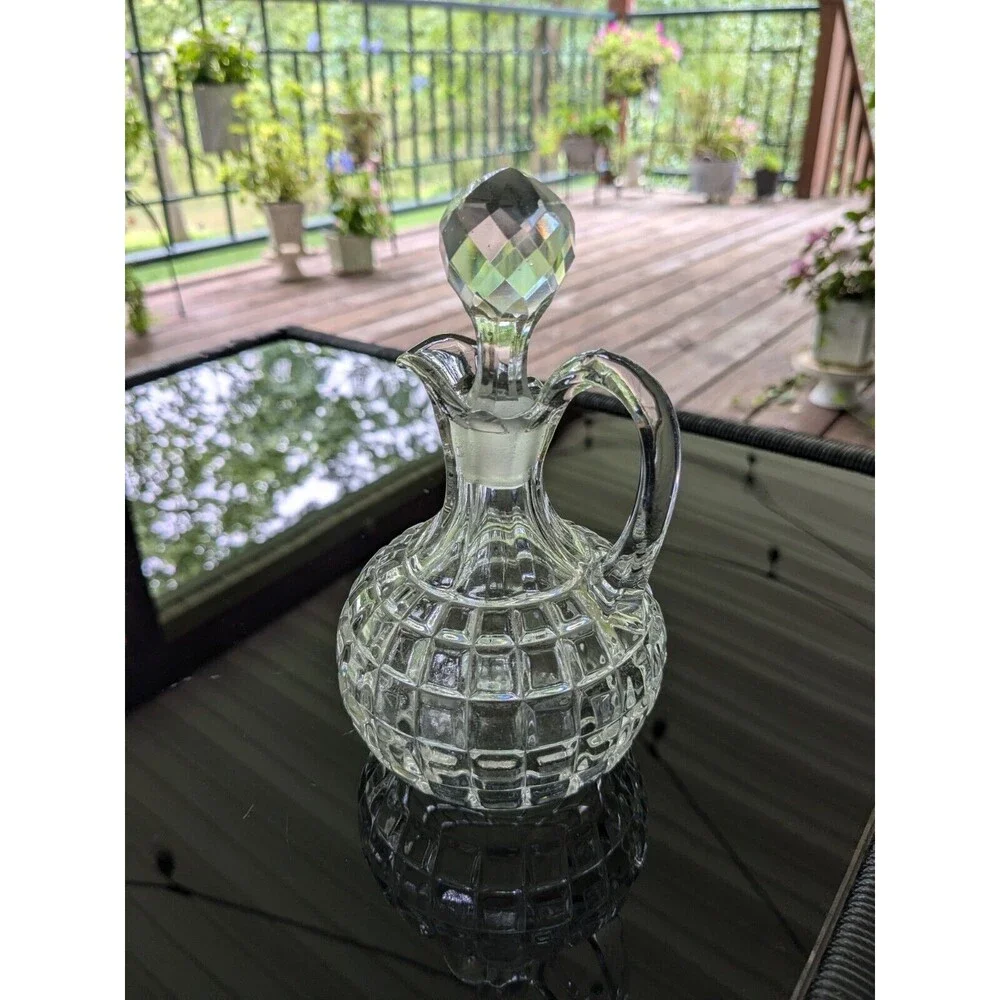 Duncan & Miller Crystal MCM 3 oz Oil Cruet 5.5